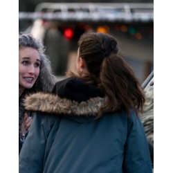 Maid 2021 Margaret Qualley Fur Hooded Jacket